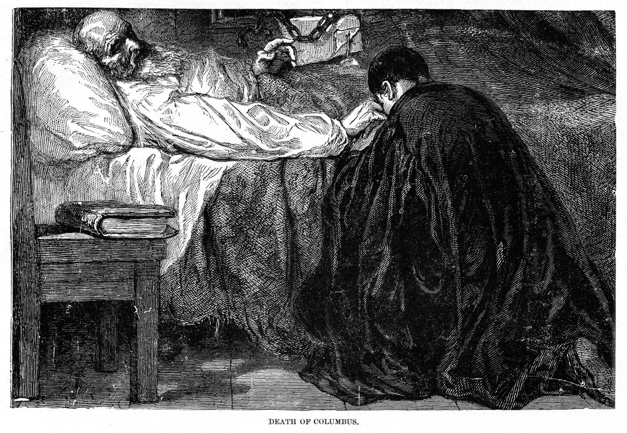 Kristoffer Kolumbuksen kuolema, 1506, 1872 tekijältä Unbekannt