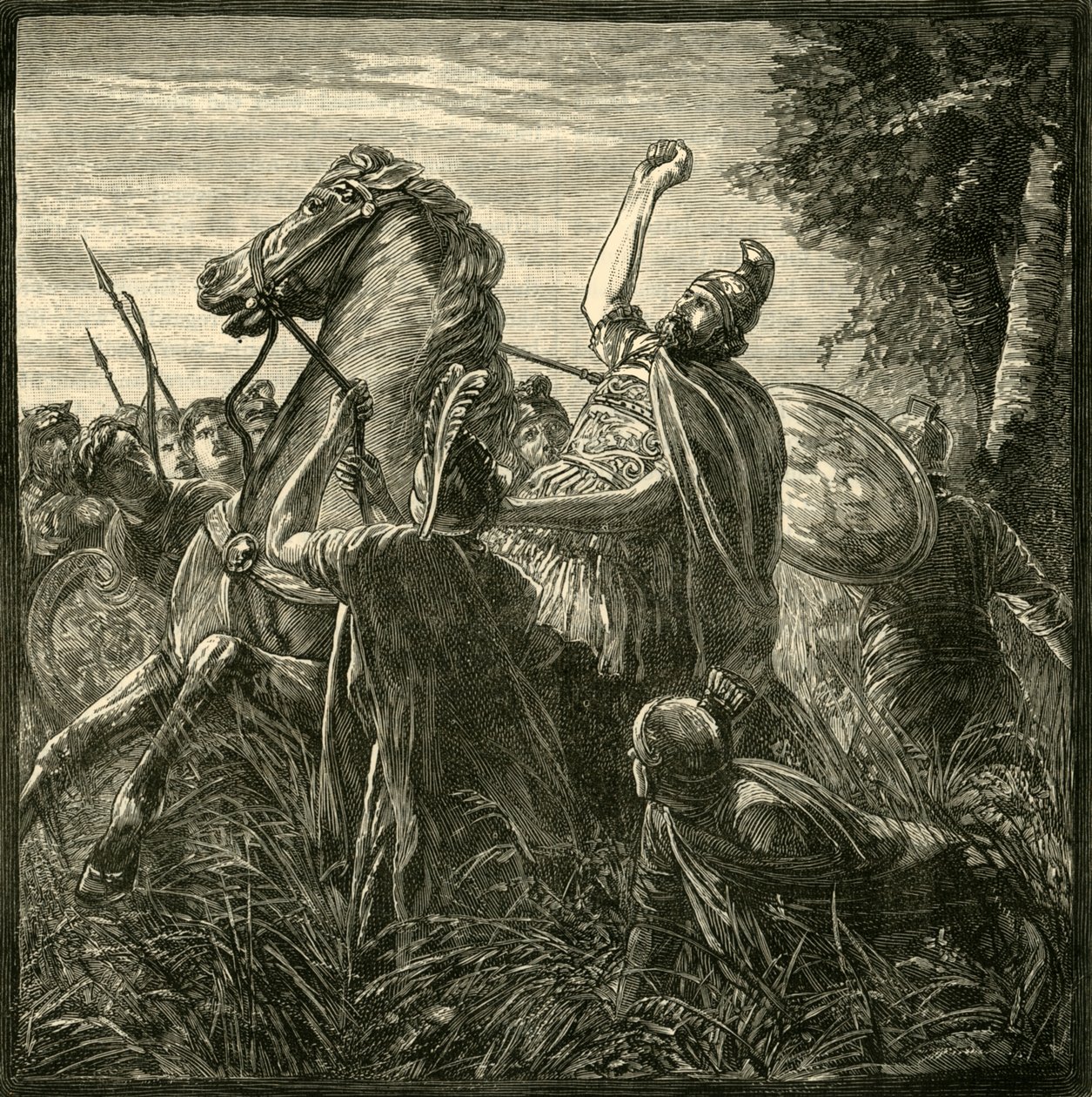 Crassuksen kuolema, 1890. tekijältä Unbekannt