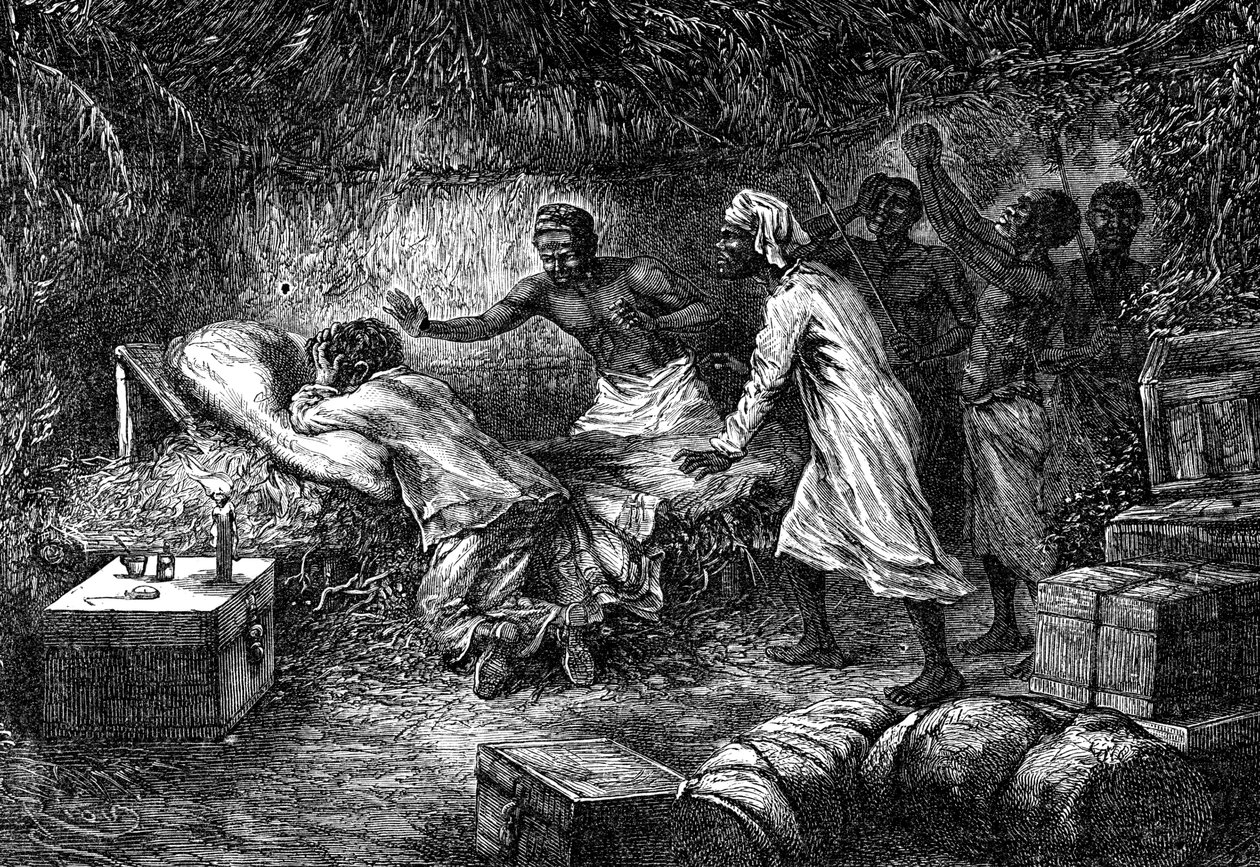 David Livingstone, skotlantilainen lähetyssaarnaaja ja tutkimusmatkailija, kuoli 1. toukokuuta 1873 1877 tekijältä Unbekannt