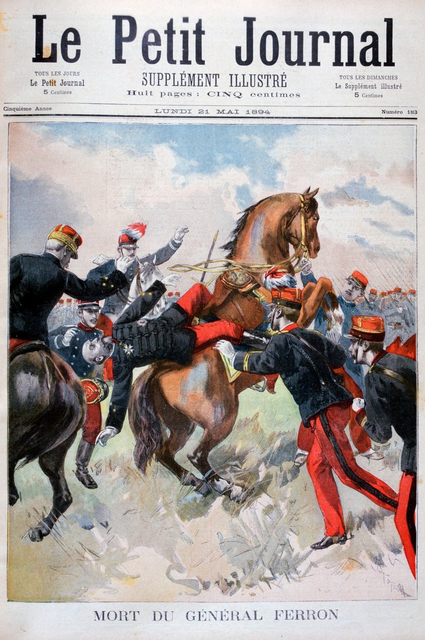 Kenraali Ferronin kuolema, 1894 tekijältä Unbekannt