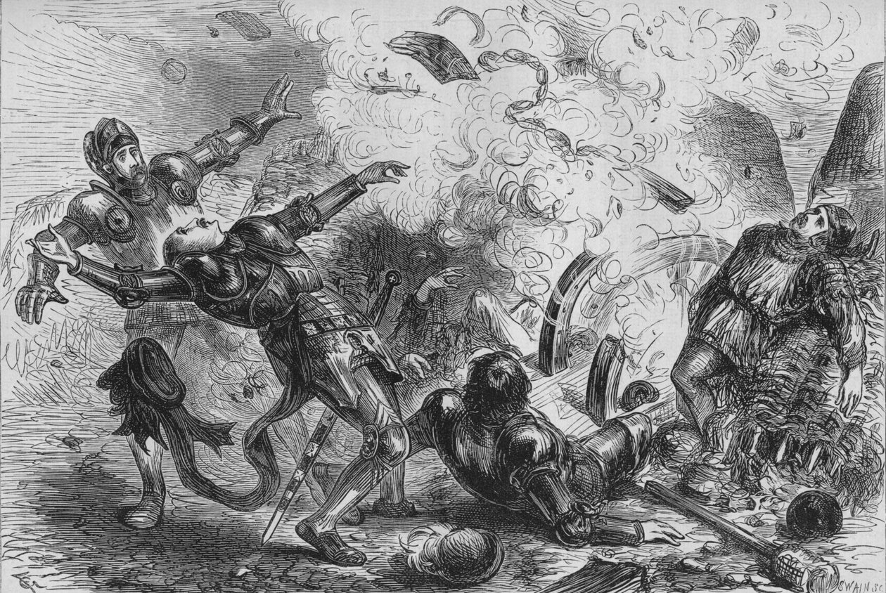 James II:n kuolema. Skotlanti, 1880 tekijältä Unbekannt