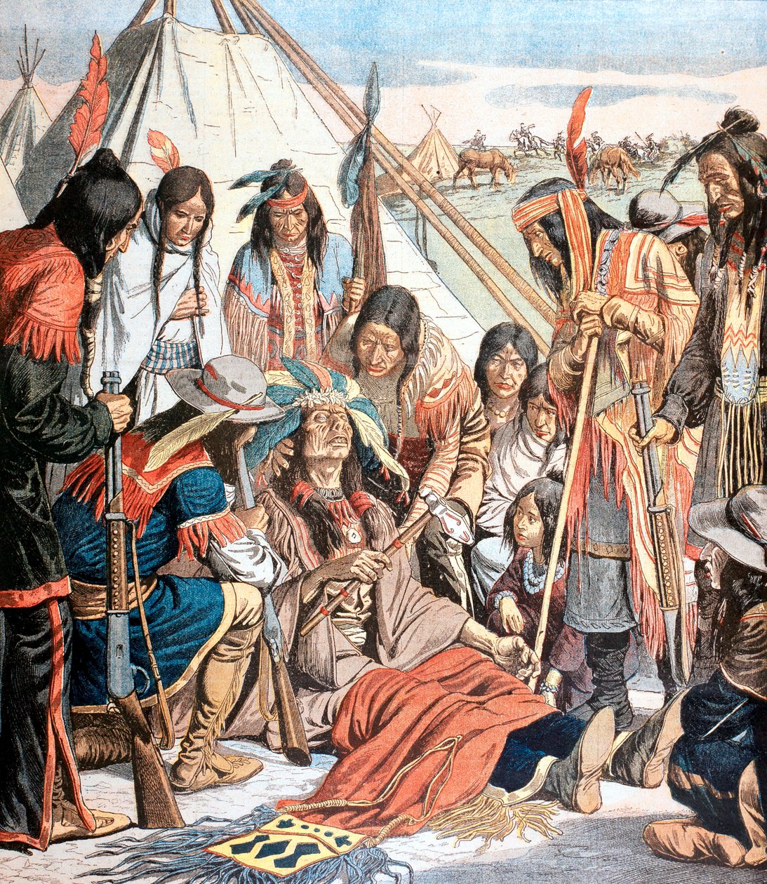 Joseph Nez-Percen päällikön kuolema, 1877 1904 tekijältä Unbekannt