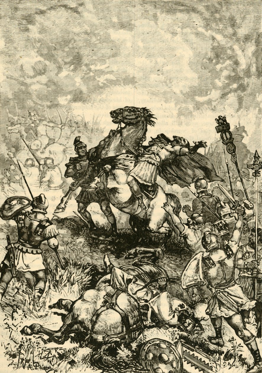 Julianus Luopion kuolema, 1890. tekijältä Unbekannt
