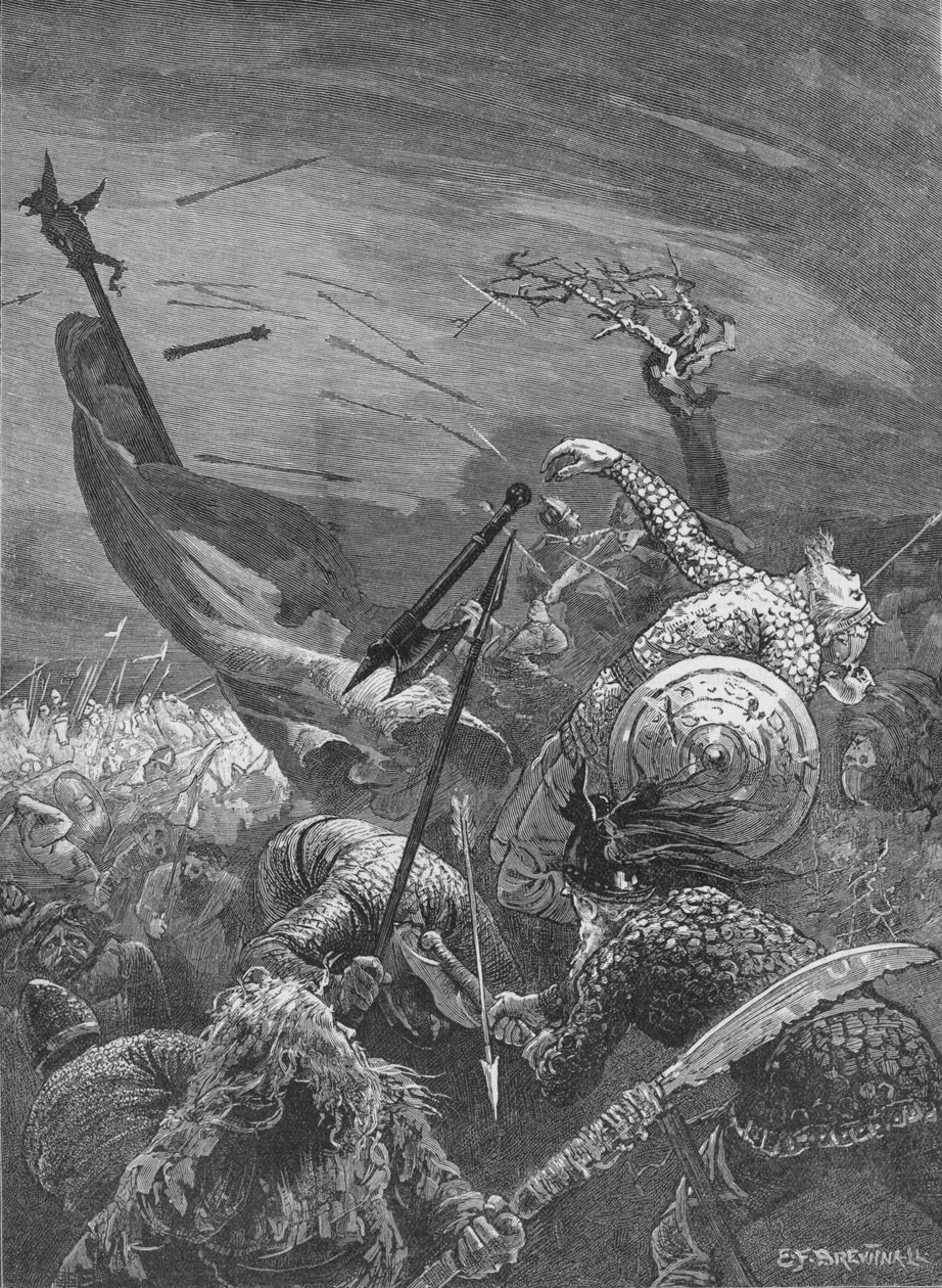 Kuningas Haroldin kuolema Hastingsin taistelussa, 1066 1905 tekijältä Unbekannt