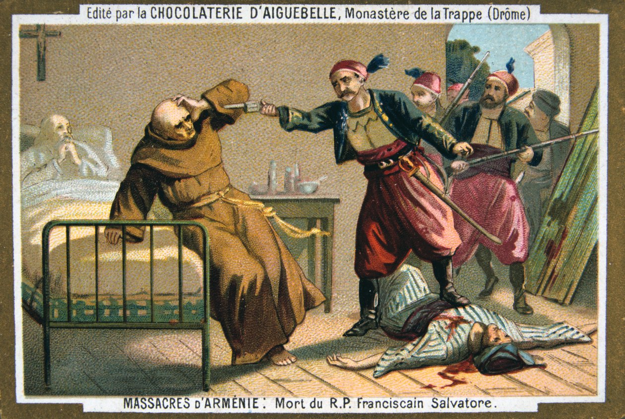 Pastori Isä Salvatoren, fransiskaanilunkin, kuolema 1895 tekijältä Unbekannt