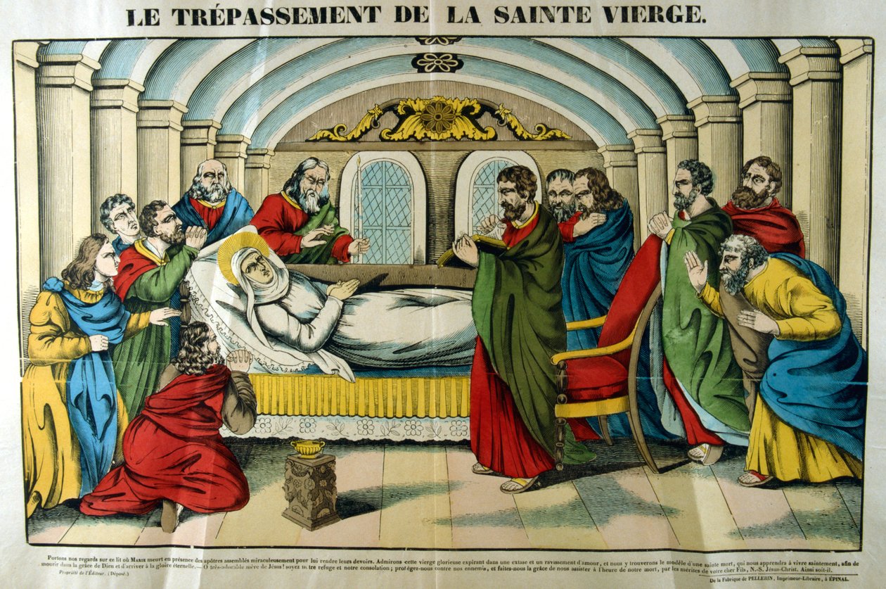 Neitsyt Marian kuolema, 1800-luku tekijältä Unbekannt