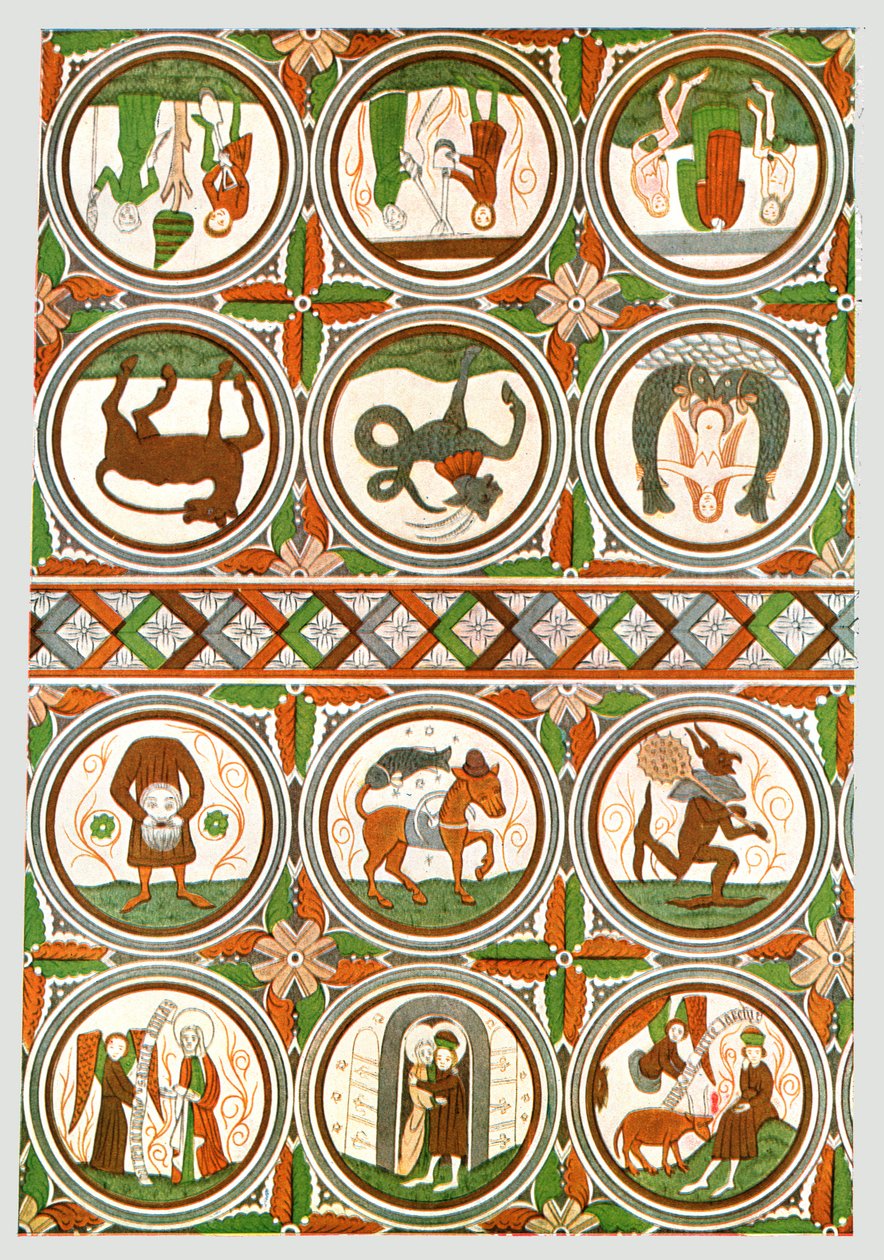 Sisustus Stora Rådan vanhassa kirkossa, Västra Götaland, Ruotsi, 1928. tekijältä Unbekannt