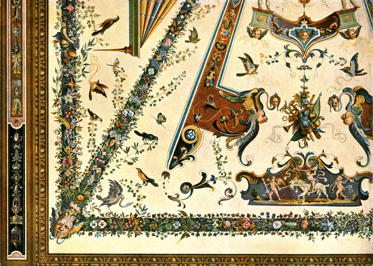 Sisustus Uffizi-galleriassa Firenzessä, Italiassa, 1928. tekijältä Unbekannt