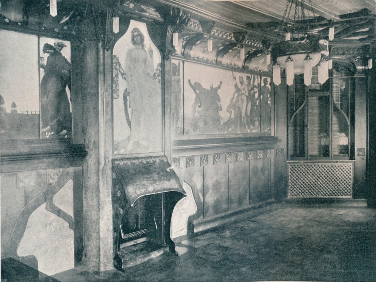 Fritz Erlerin koristeet musiikkihuoneeseen, c1899 tekijältä Unbekannt