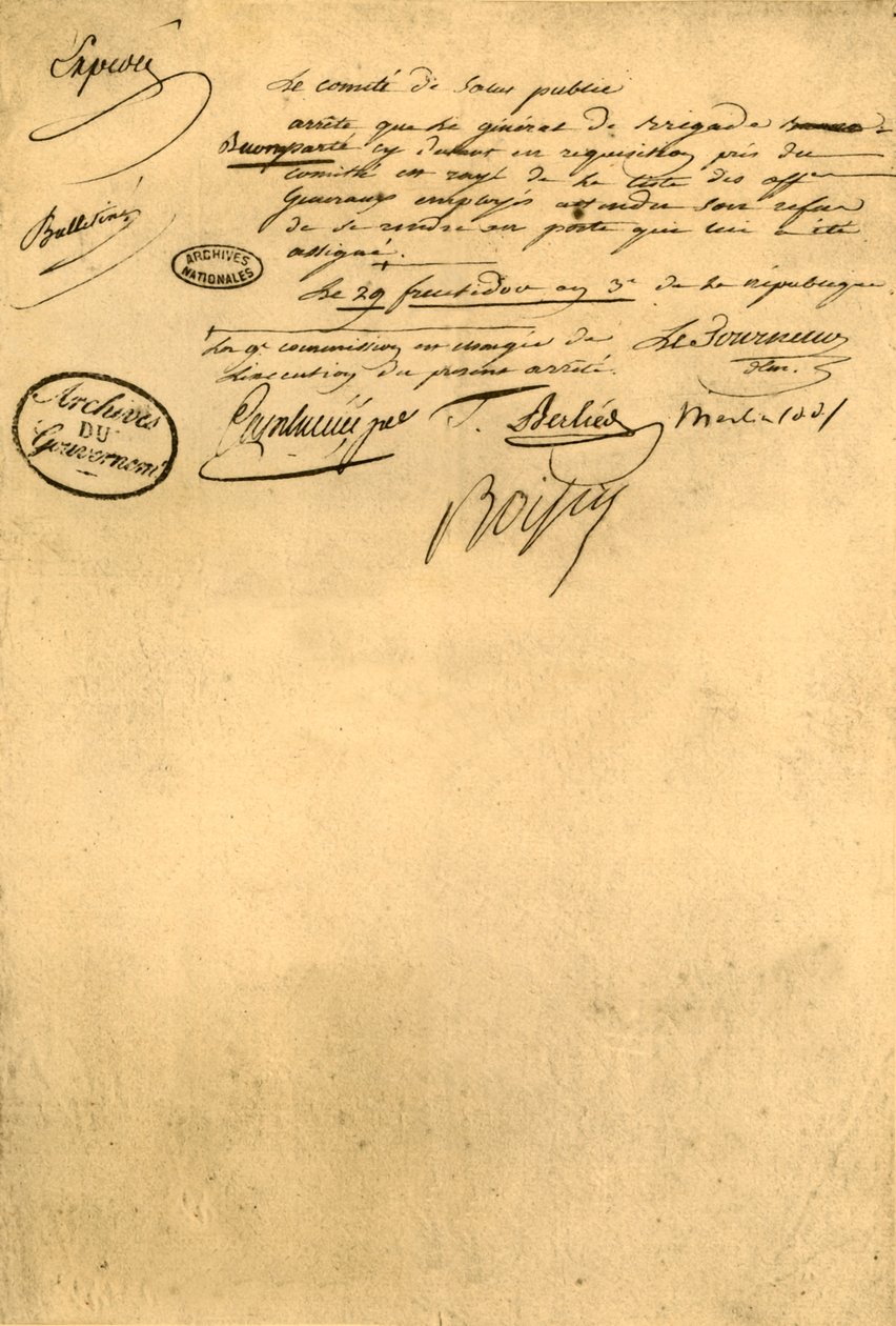 Kansanterveyskomitean asetus, 5. syyskuuta 1795, 1921. tekijältä Unbekannt