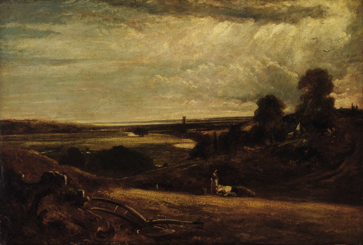 Dedham Vale - Kesäaamu, 1800-luku. tekijältä Unbekannt