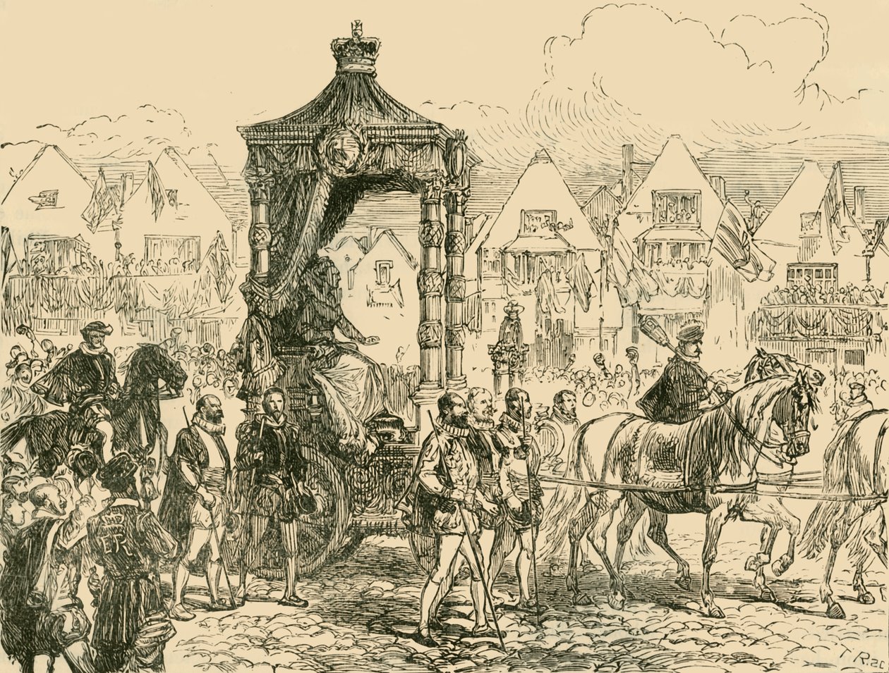 Armadan tappio: kiitospäiväpalvelu St. Paulsissa, 1558, 1890. tekijältä Unbekannt