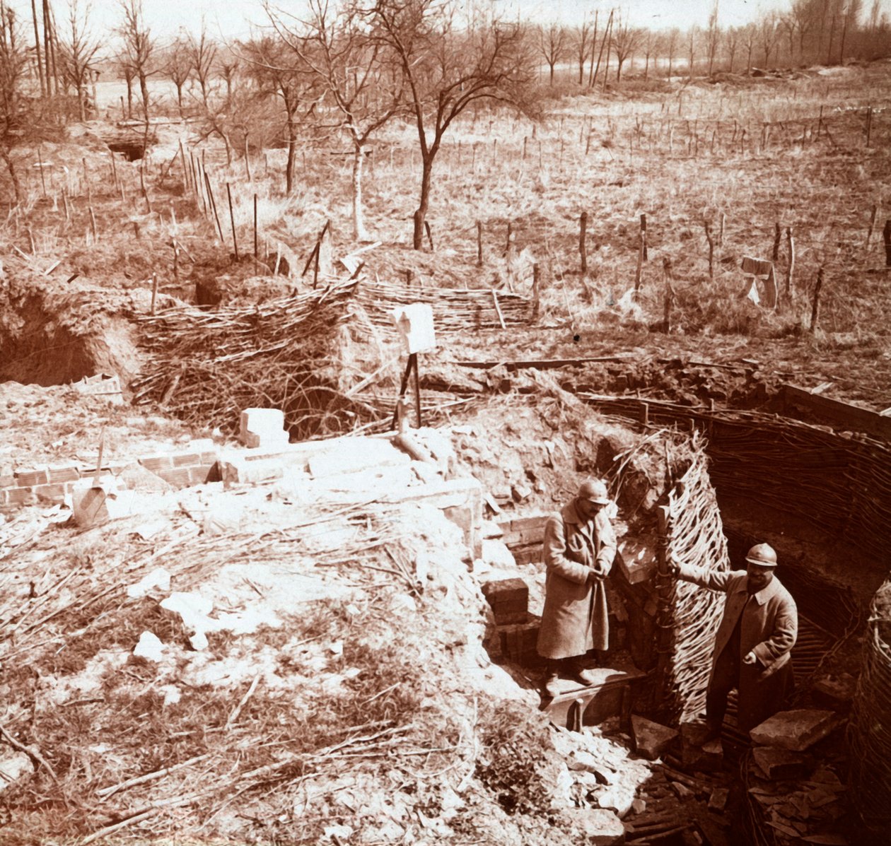 Puolustus, Craonne, Pohjois-Ranska, c1914-c1918 tekijältä Unbekannt
