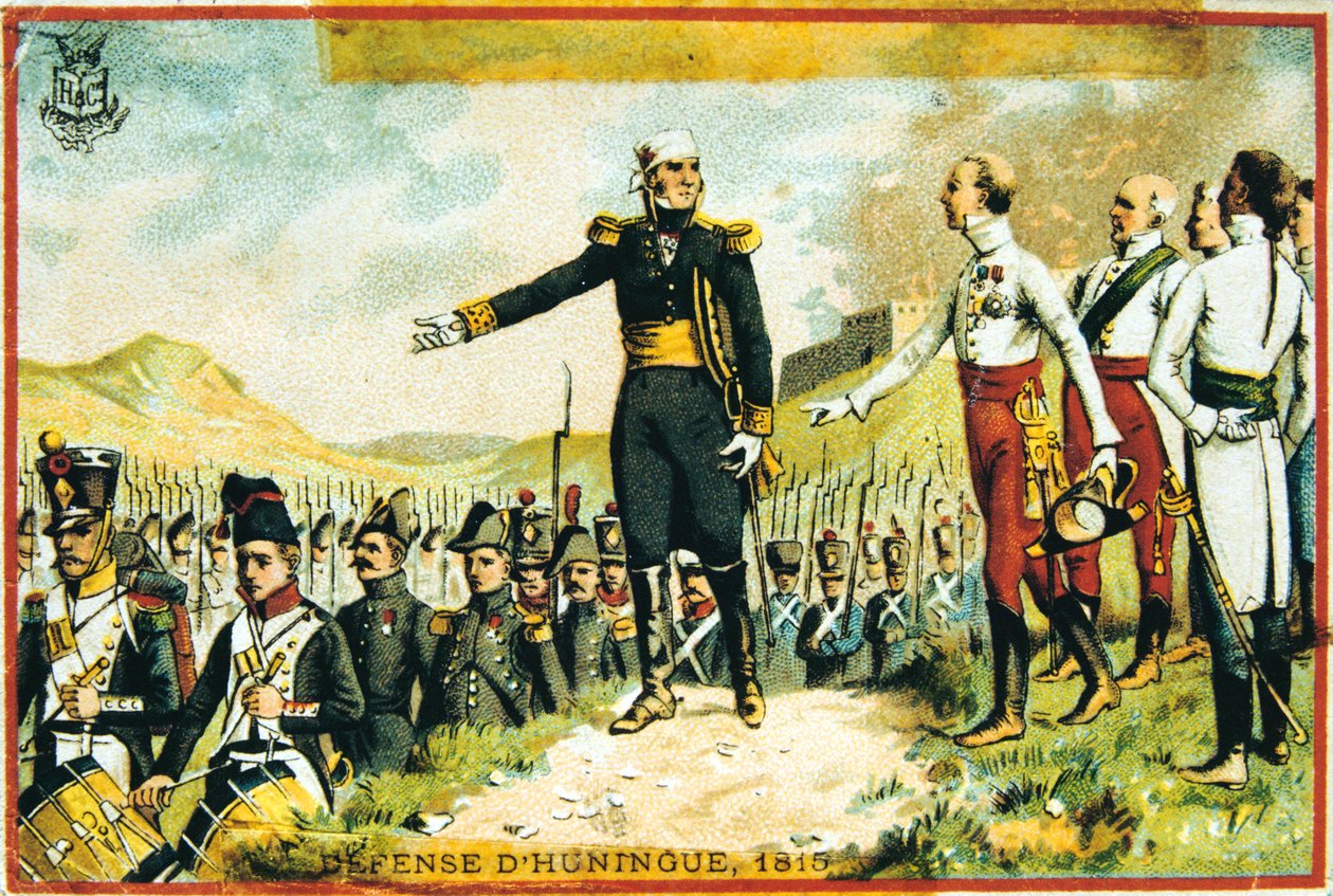 Huninguen puolustus, 1815, 1800-luku tekijältä Unbekannt