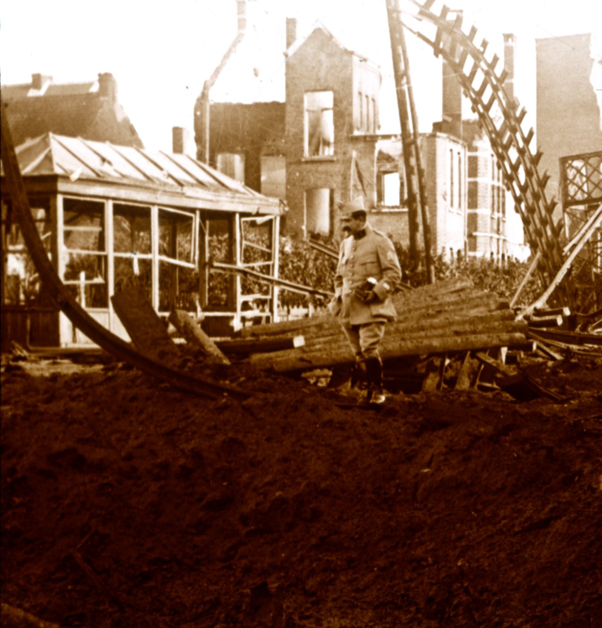 Deinzen asema, Flanderi, Belgia, c1914-c1918 tekijältä Unbekannt