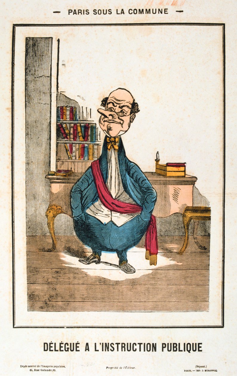 Julkisen opetuksen edustaja, Pariisin kommuuni, 1871 tekijältä Unbekannt