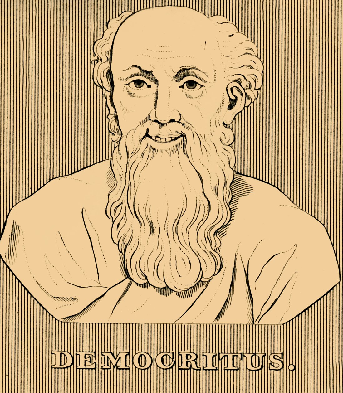 Demokritos, n. 460-370 eKr., 1830 tekijältä Unbekannt