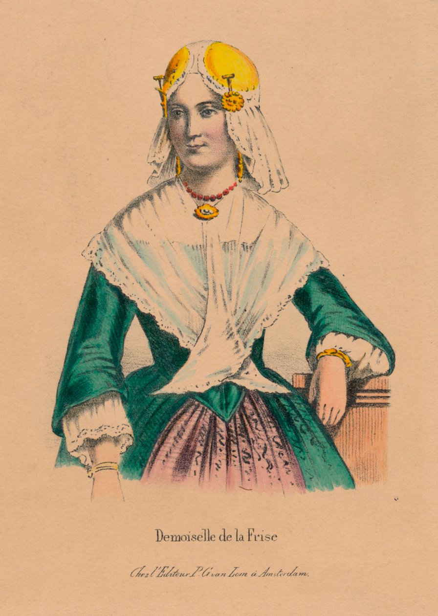 Frieslandin neito, 1850-luku. tekijältä Unbekannt