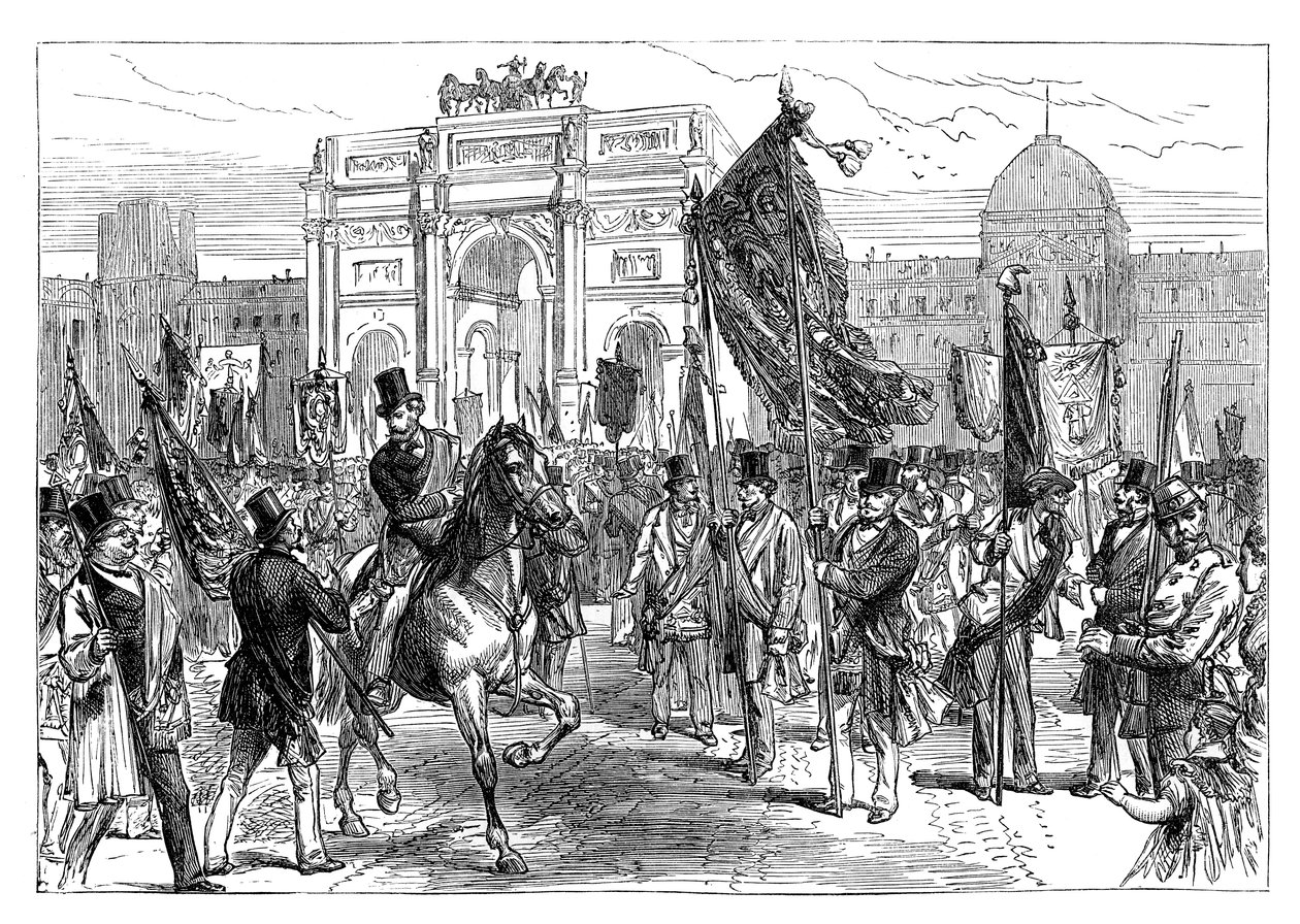 Pariisin vapaamuurarien mielenosoitus, Ranska, 1870 1800-luvun loppu tekijältä Unbekannt