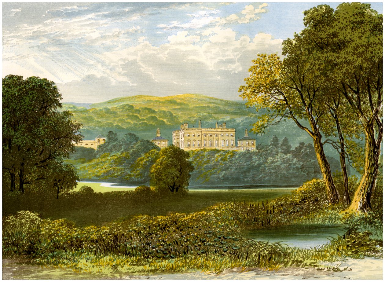 Denton Park, Yorkshire, Wyvill-perheen koti, vuodelta 1880 tekijältä Unbekannt