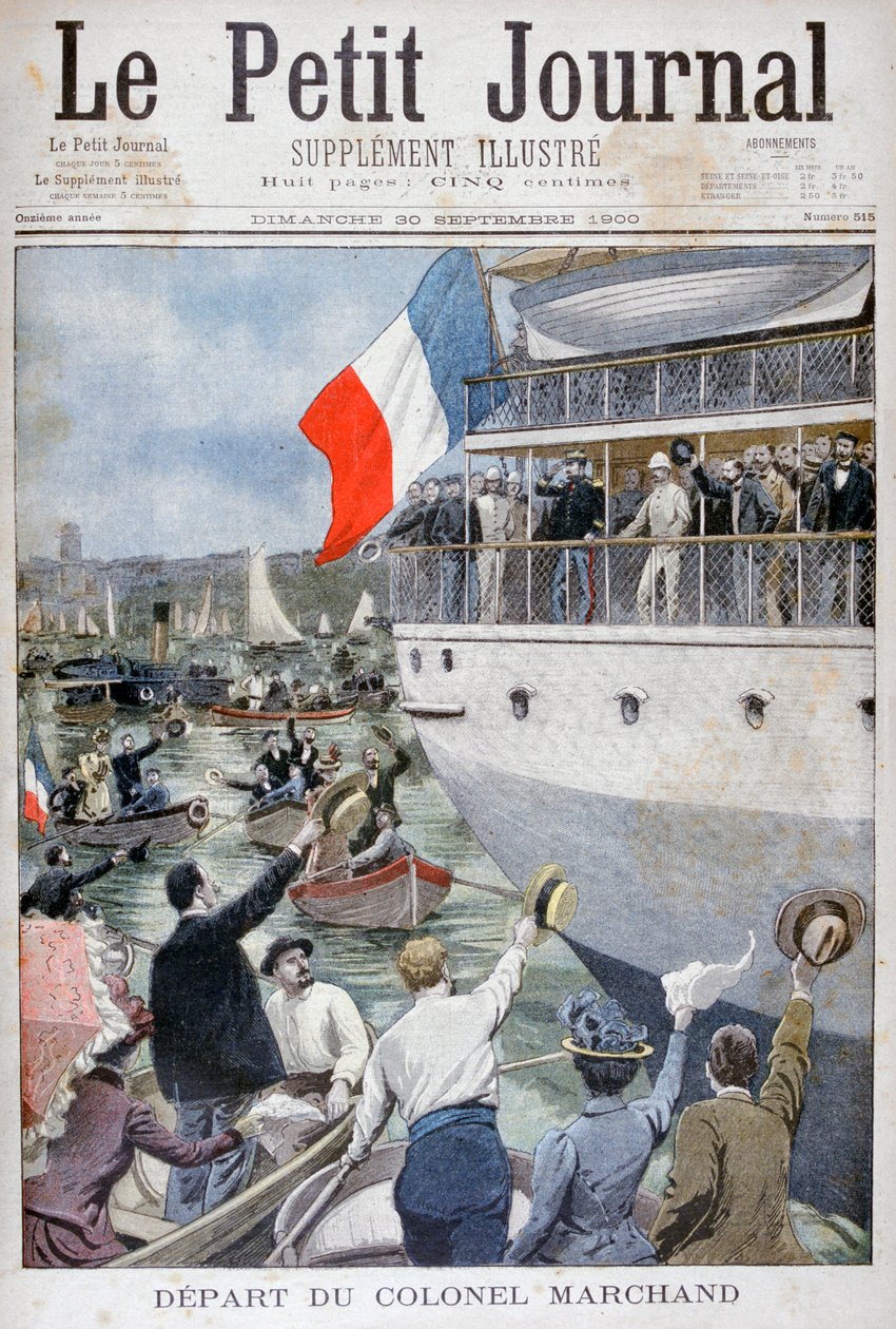 Eversti Marchandin lähtö Marseillesta, 1900 tekijältä Unbekannt