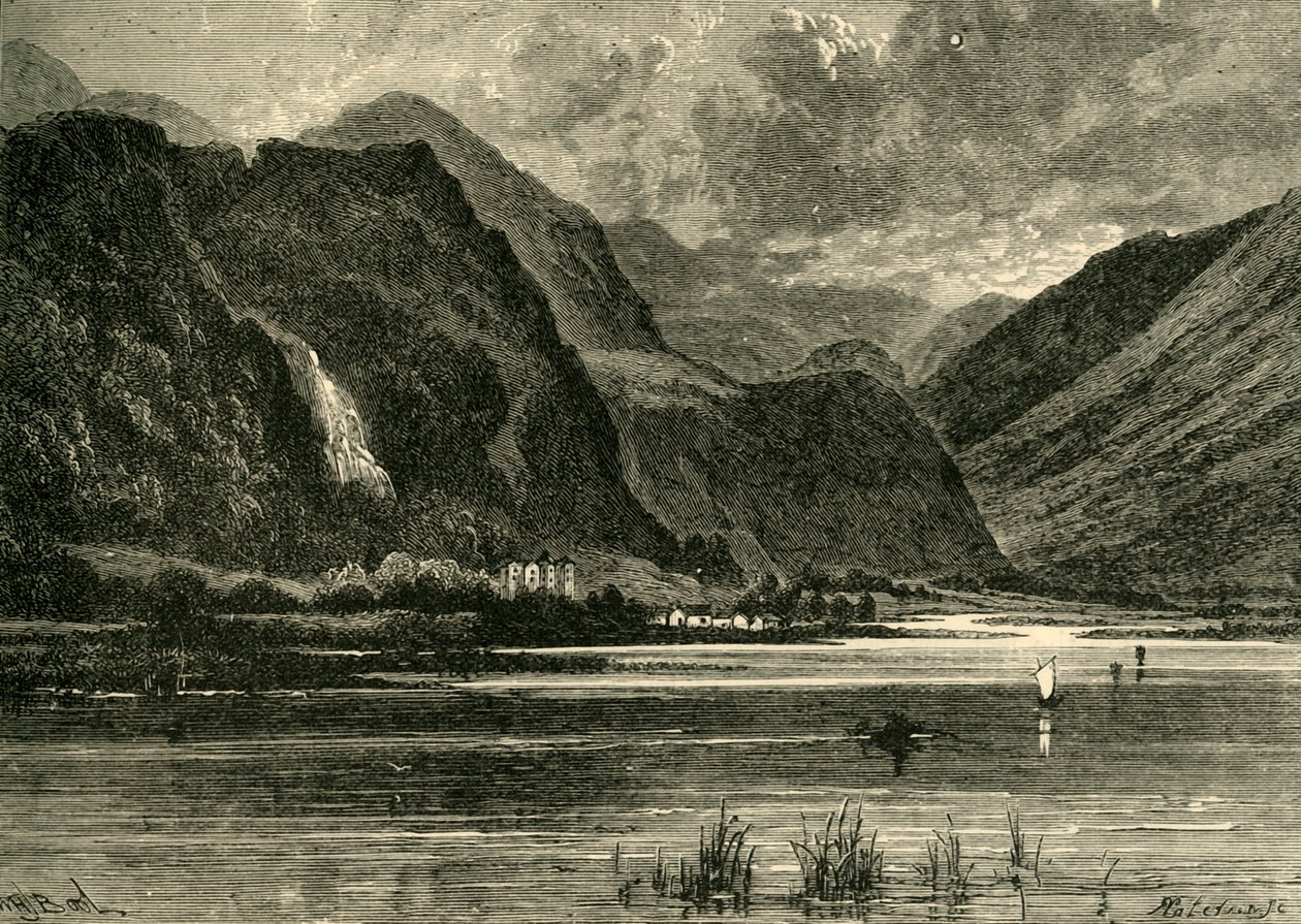 Derwentwater, Looking Towards Borrowdale, 1898. tekijältä Unbekannt