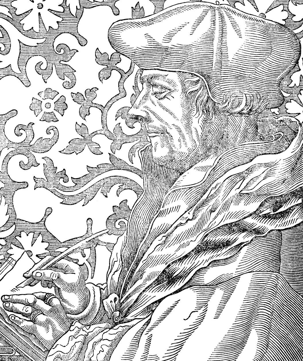Desiderius Erasmus, 1400- ja 1500-luvulla hollantilainen humanisti ja tutkija, 1800-luku tekijältä Unbekannt