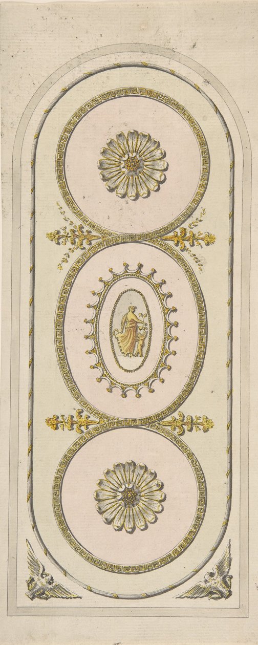 Suunnittelu paneelille, 1748-92. tekijältä Unbekannt