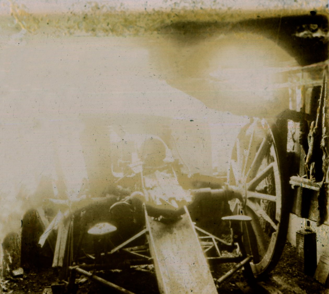 Tuhoutunut 75, automaattinen ilmatorjuntatykki, c1914-c1918 tekijältä Unbekannt