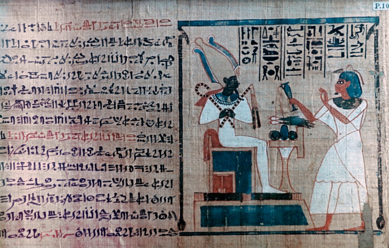 Yksityiskohta muinaisesta egyptiläisestä kuolleiden kirjasta tekijältä Unbekannt