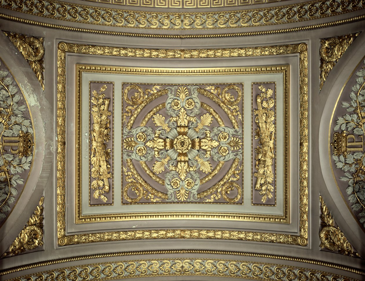Yksityiskohta kupolista, Galerie des Batailles Gallery of the Battles, Chateau de Versailles, Ranska tekijältä Unbekannt