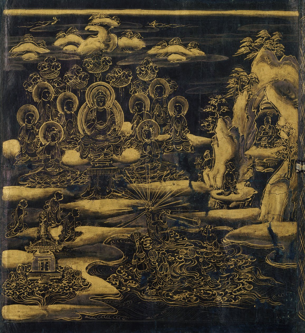 Devadatta, Lotus Sutran luku 12 Hoke-kyo, Daibadatta-bon, 1100-luku. tekijältä Unbekannt