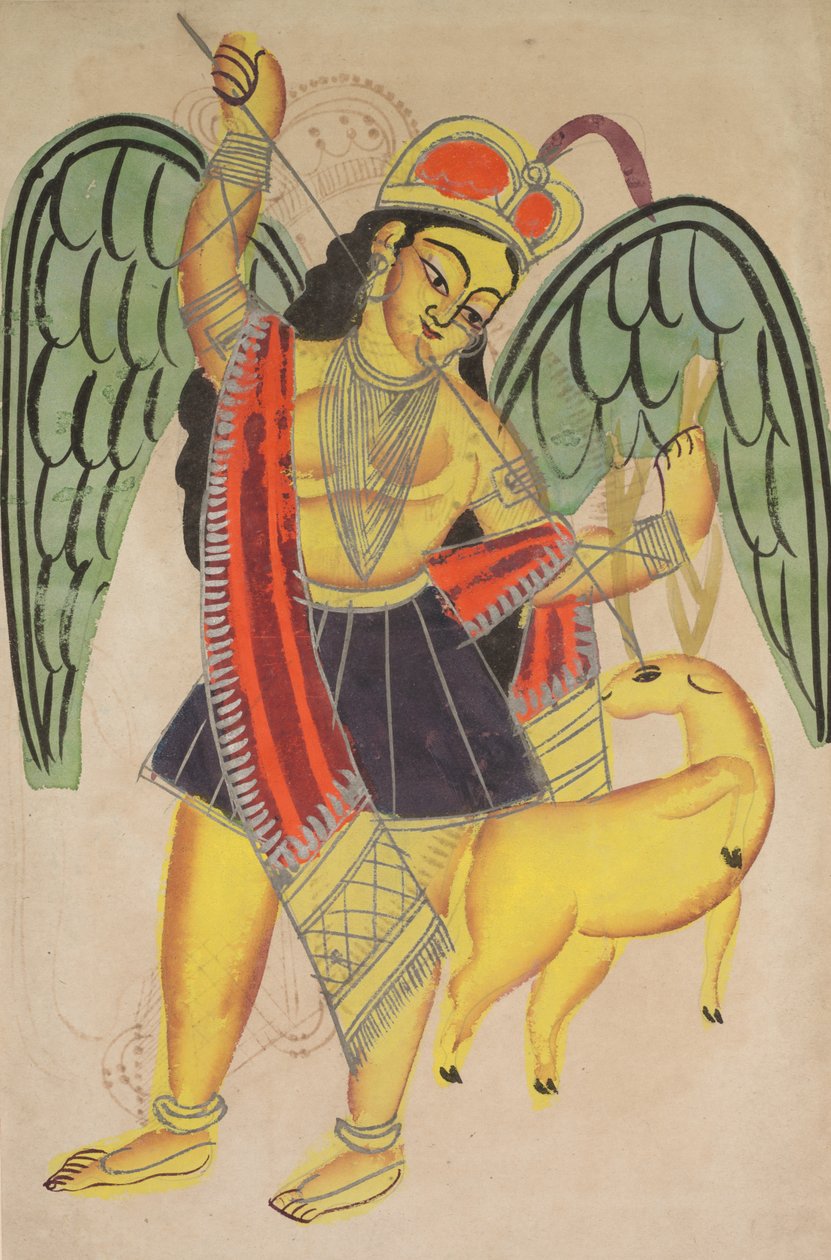 Diana tai Artemis, metsästyksen jumalatar, 1800-luku. tekijältä Unbekannt