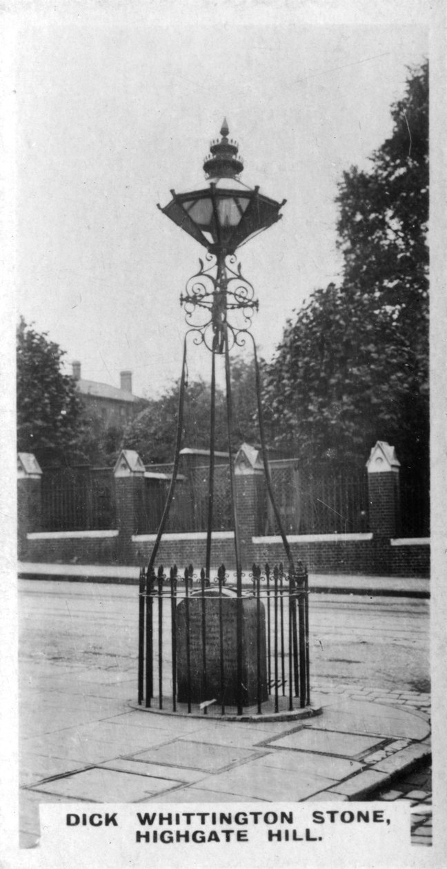 Dick Whittington Stone, Highgate Hill, Lontoo, 1920-luku tekijältä Unbekannt