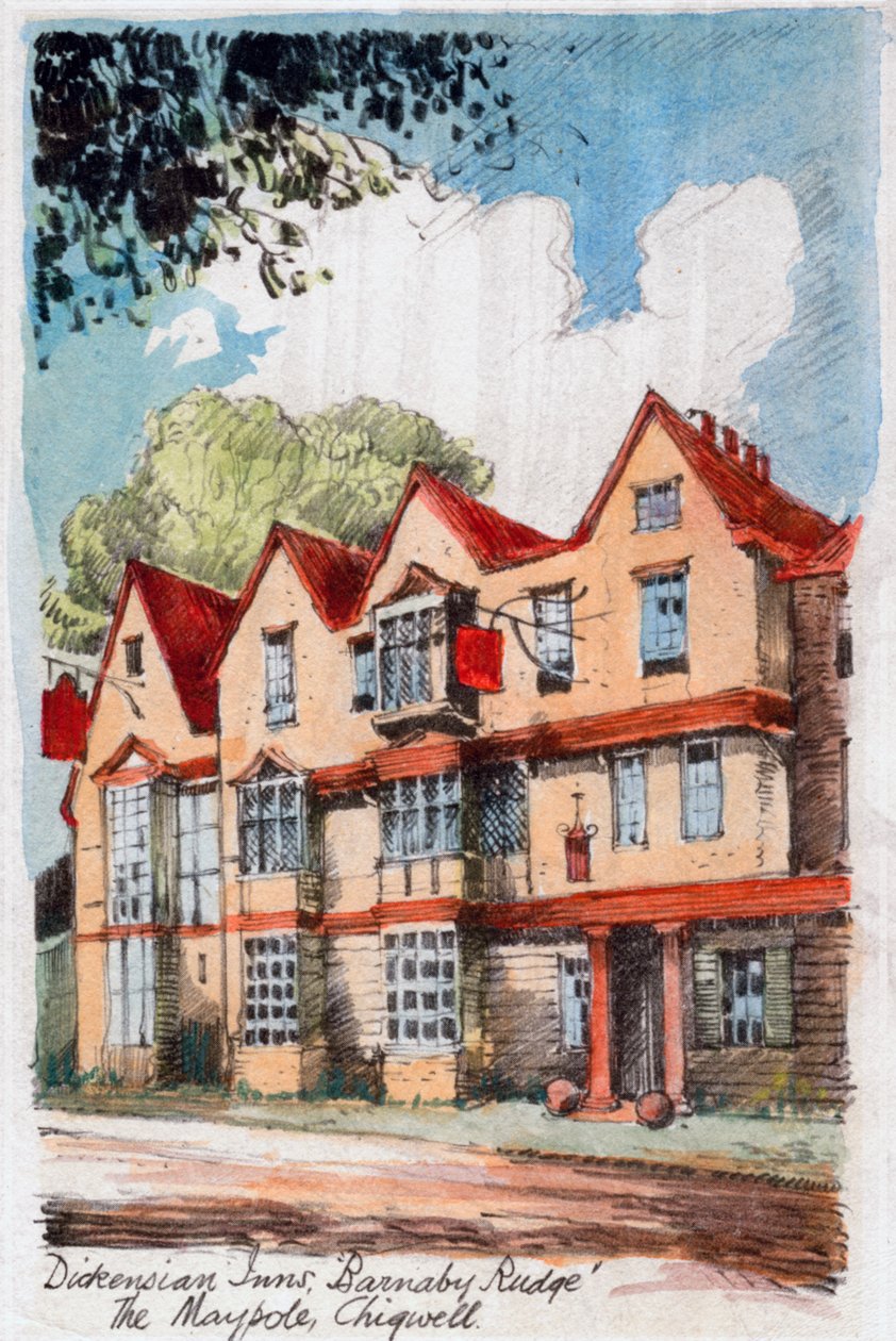 Dickensian Inns, Barnaby Rudge, Maypole, Chigwell, 1800-1850 tekijältä Unbekannt