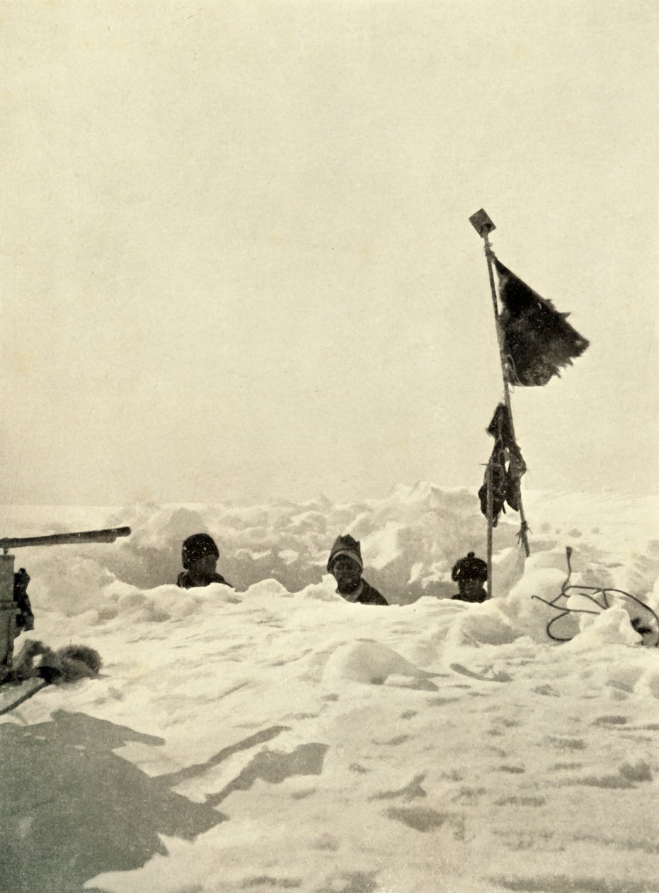 Kaivaminen varaston lumen syvyyden selvittämiseksi, c1908, 1909. tekijältä Unbekannt