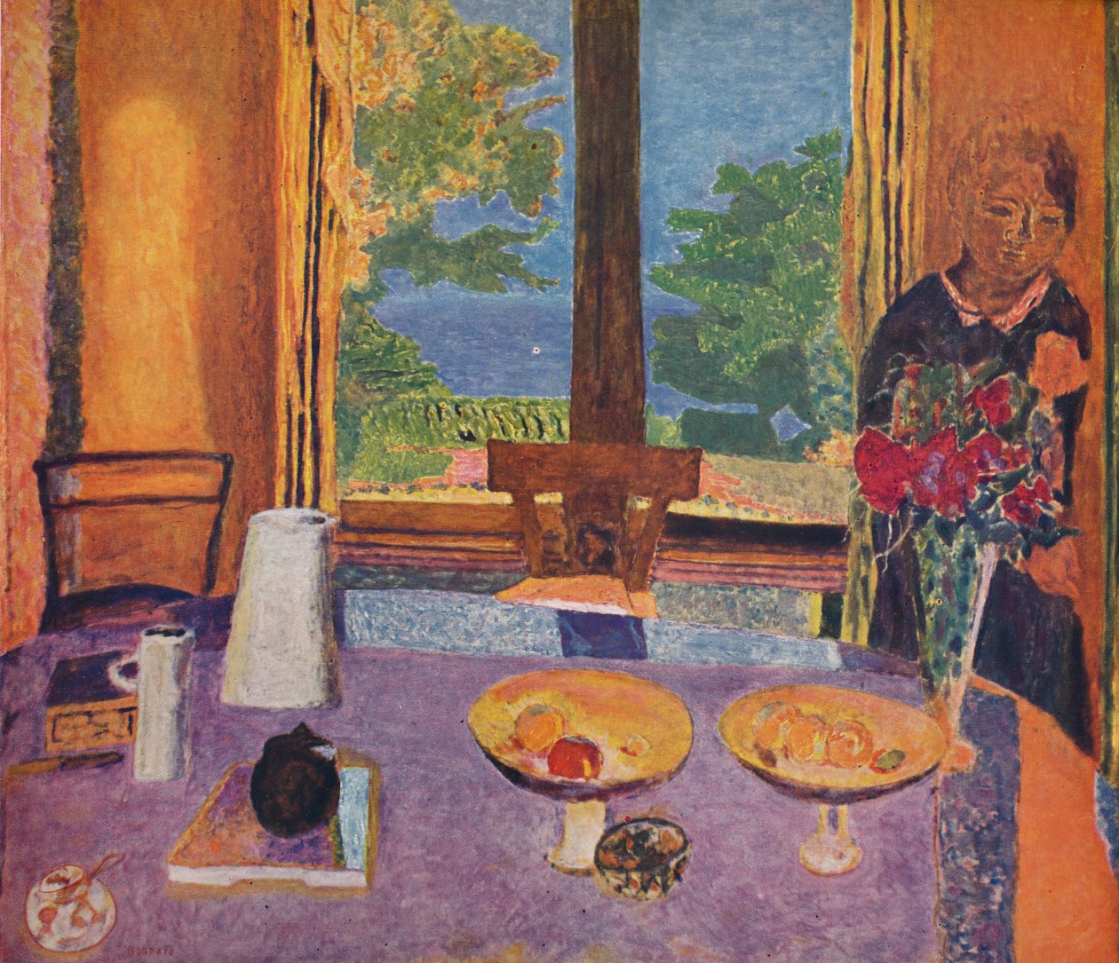 Ruokasali puutarhassa - Sisustus, 1937 tekijältä Unbekannt