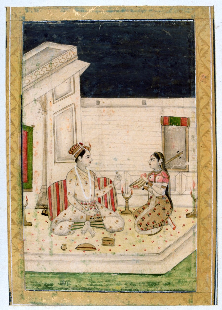 Dipaka Light Raga, Ragamala Album, School of Rajasthan, 18th century tekijältä Unbekannt