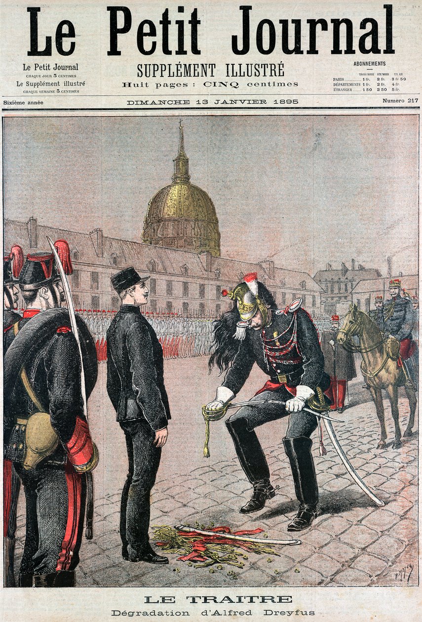 Albert Dreyfusin häpeä, 1895 tekijältä Unbekannt
