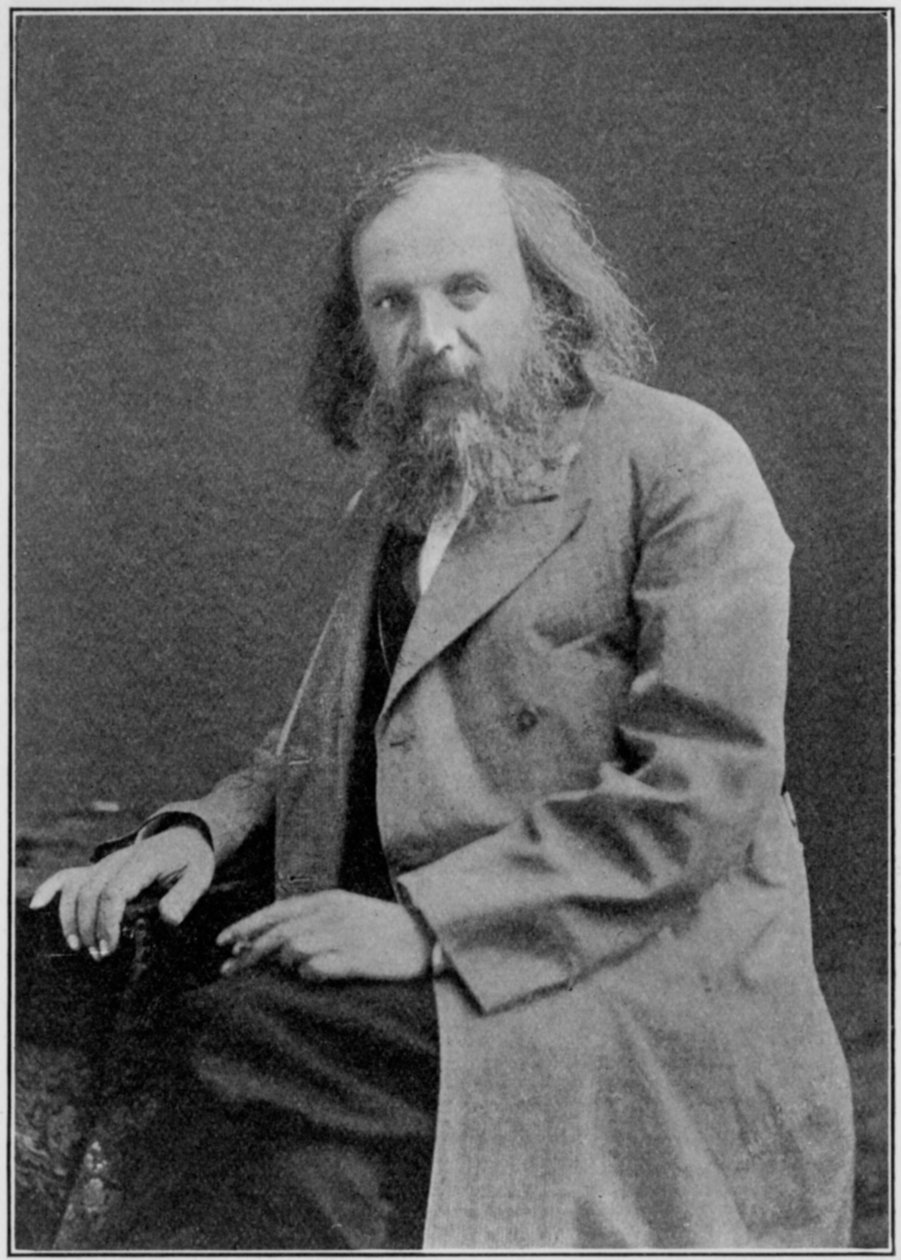 Dmitri Ivanovitš Mendelejev 1834-1907, venäläinen kemisti, 1900-luku tekijältä Unbekannt