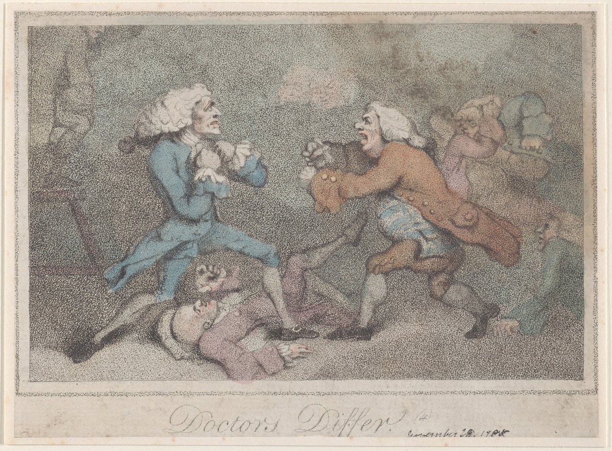 Doctors Differ, 28. marraskuuta 1785., 28. marraskuuta 1785. tekijältä Unbekannt