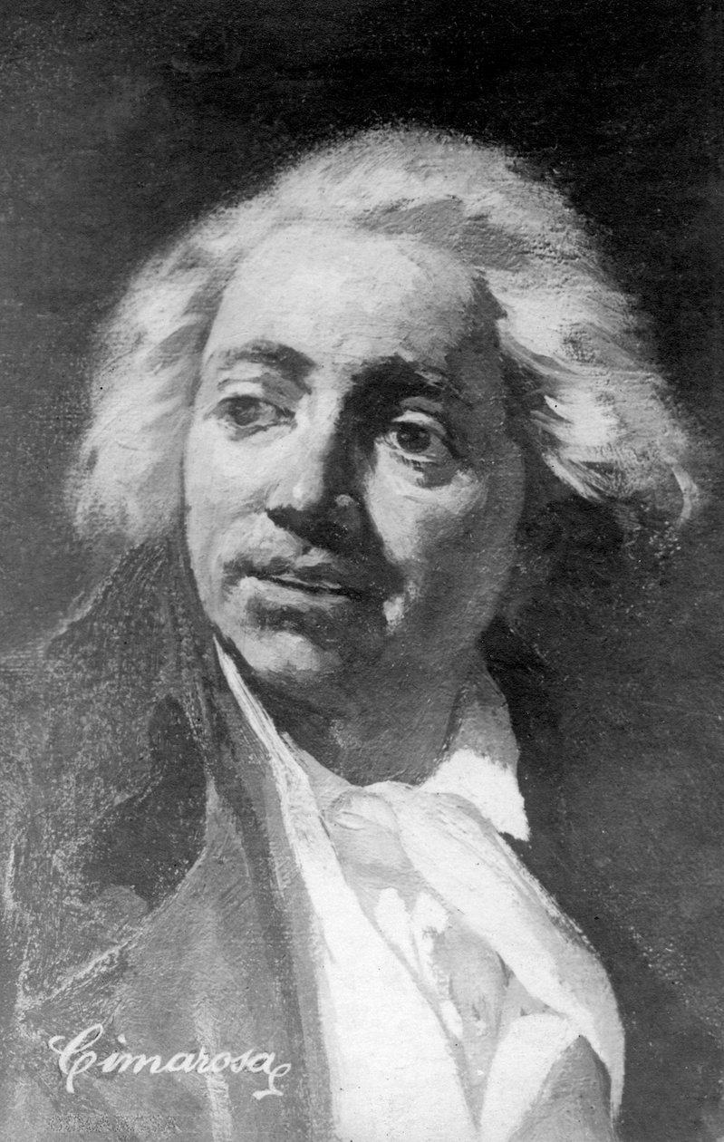 Domenico Cimarosa 1749-1801, italialainen säveltäjä, 1900-luku tekijältä Unbekannt