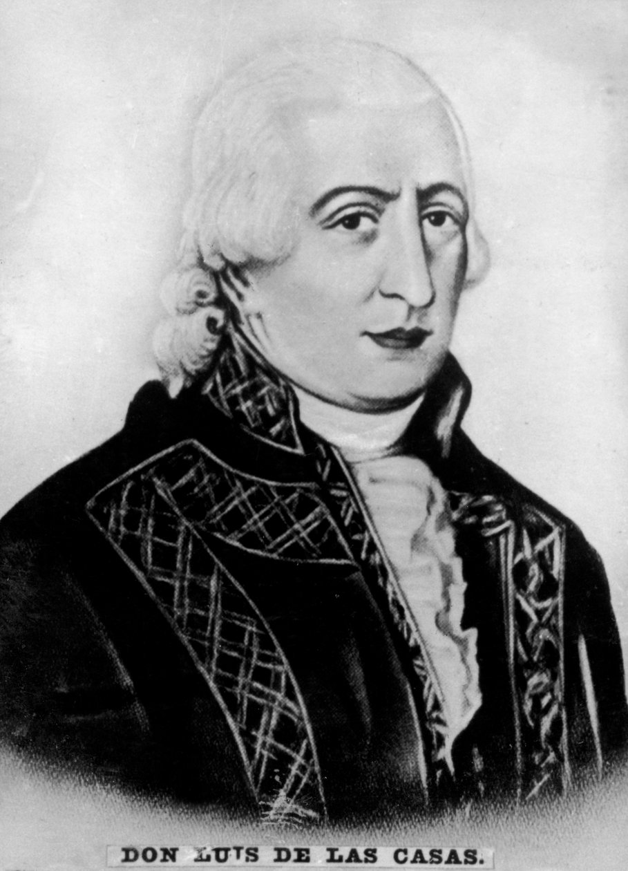 Don Luis de la Casas 1745-1800, Havannan kuvernööri ja Kuuban kenraalikapteeni, c1910 tekijältä Unbekannt