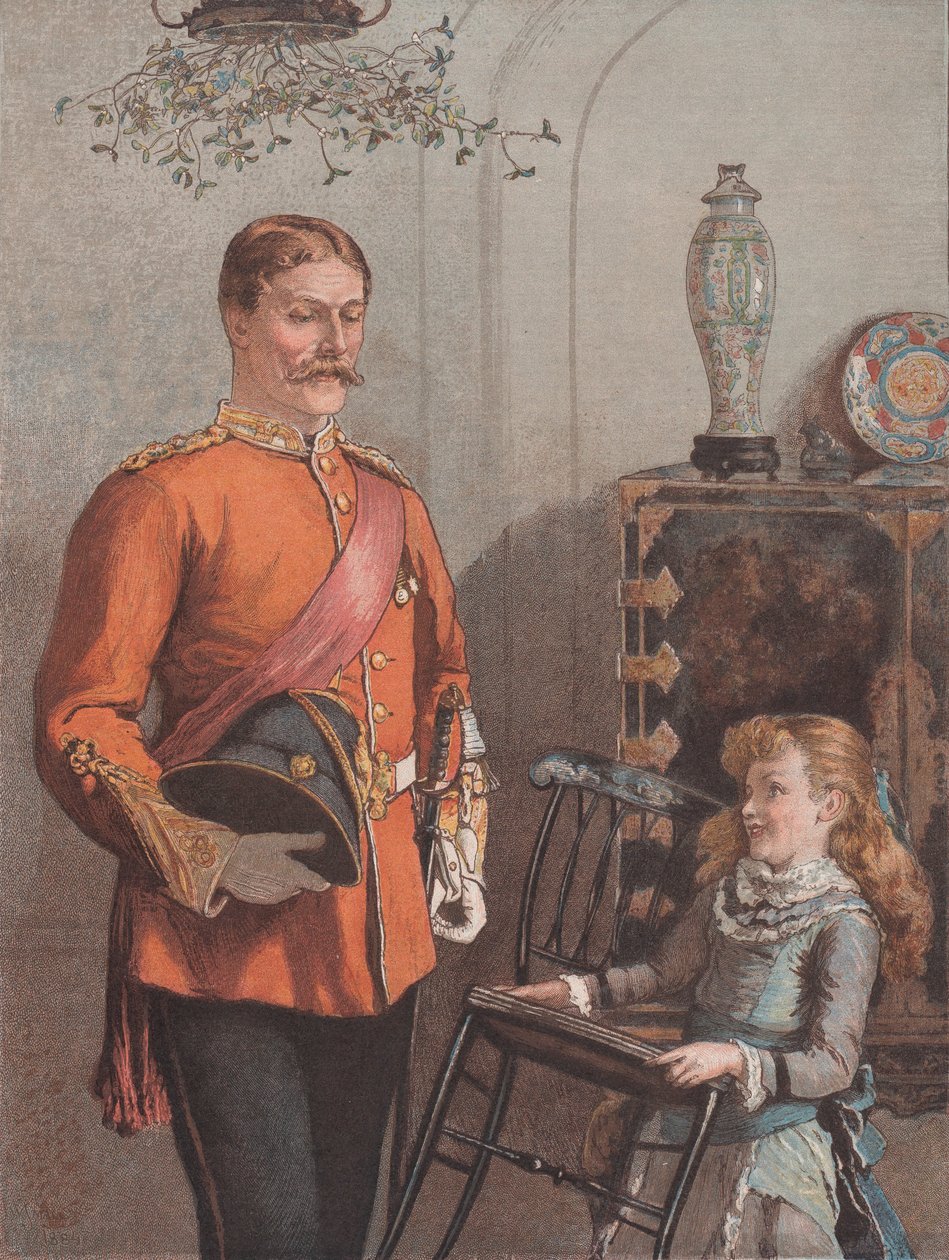 Älä liiku, julkaisusta The Graphic Christmas Number, 1. joulukuuta 1884. tekijältä Unbekannt