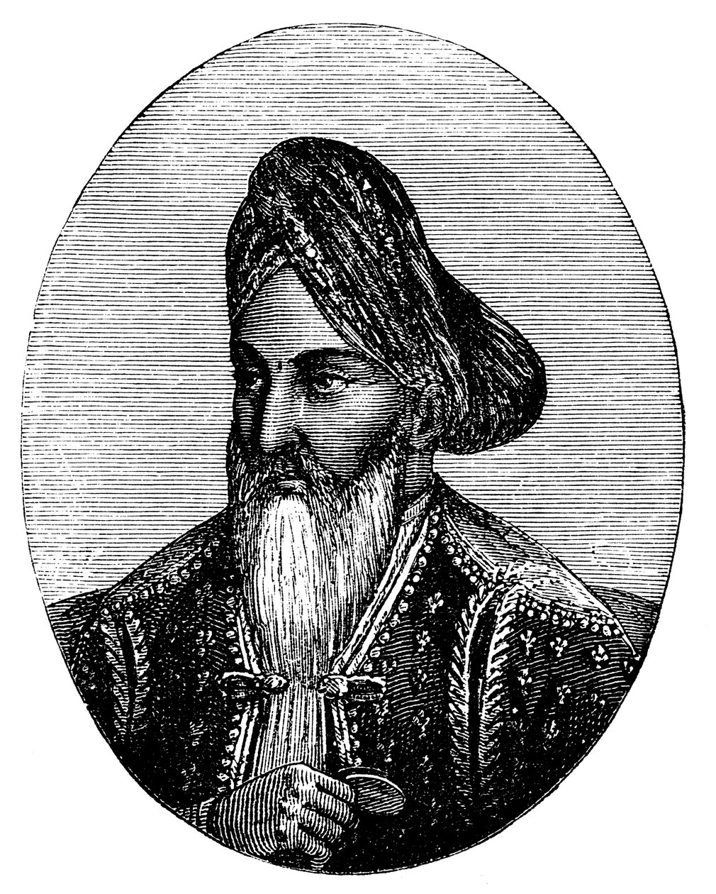 Dost Mohammad Khan 1793-1863 Afganistanin hallitsija, c1880 tekijältä Unbekannt