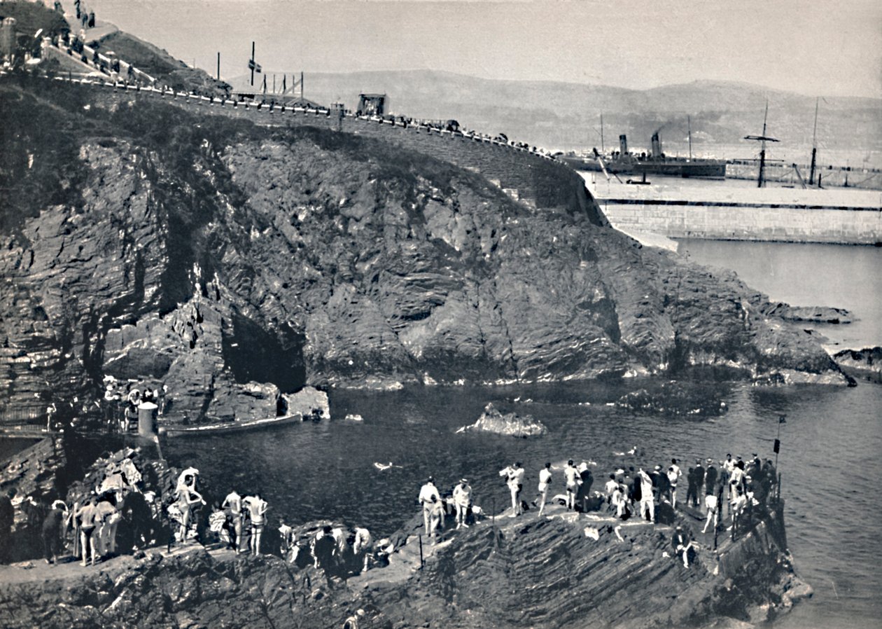 Douglas - Uimapaikka Port Skillionissa, 1895 tekijältä Unbekannt