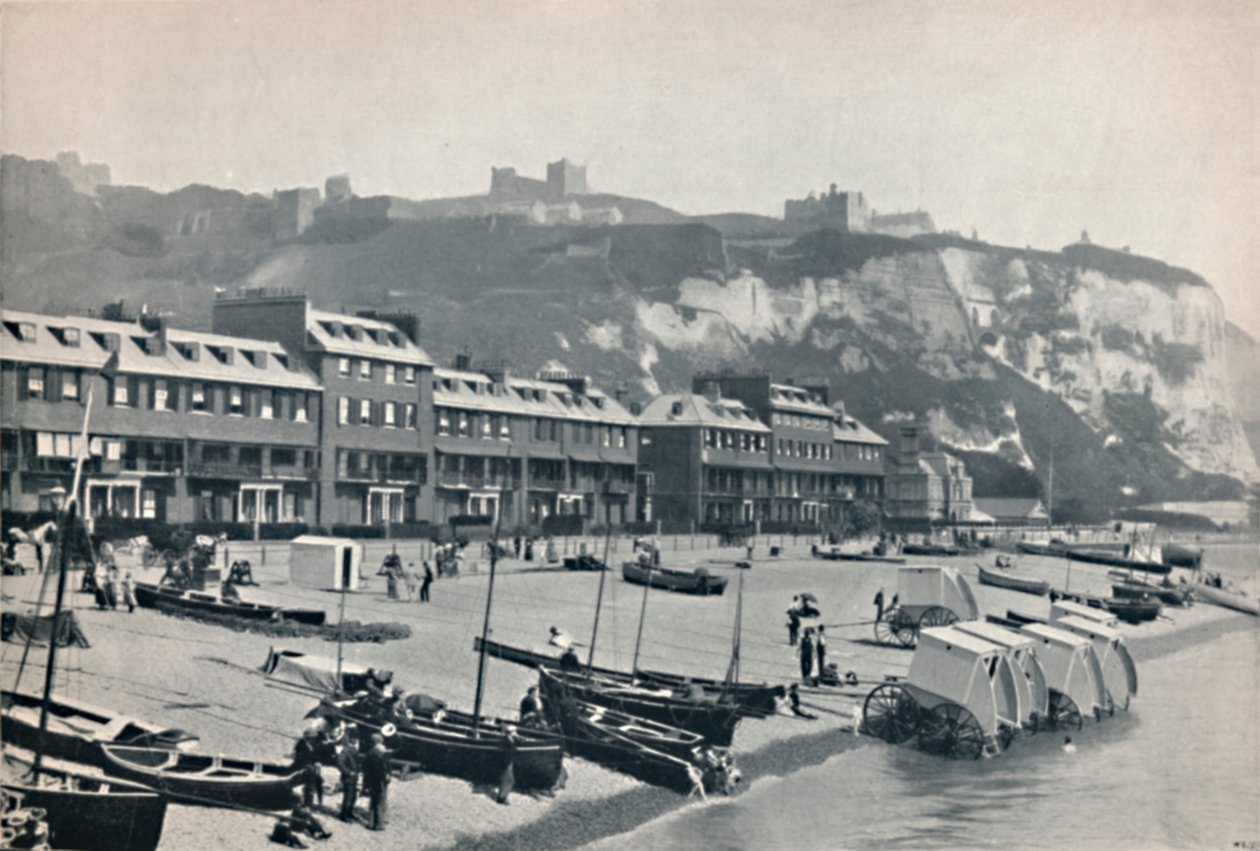 Dover - Paraati, joka näyttää Doverin linnan, 1895 tekijältä Unbekannt