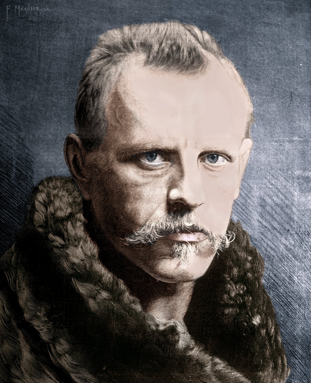 Tri Fridtjof Nansen, norjalainen arktinen tutkimusmatkailija, 1893 tekijältä Unbekannt