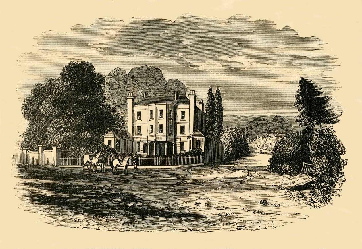 Dr. Glennies Academy, Dulwich Grove, vuonna 1820, n. 1878. tekijältä Unbekannt