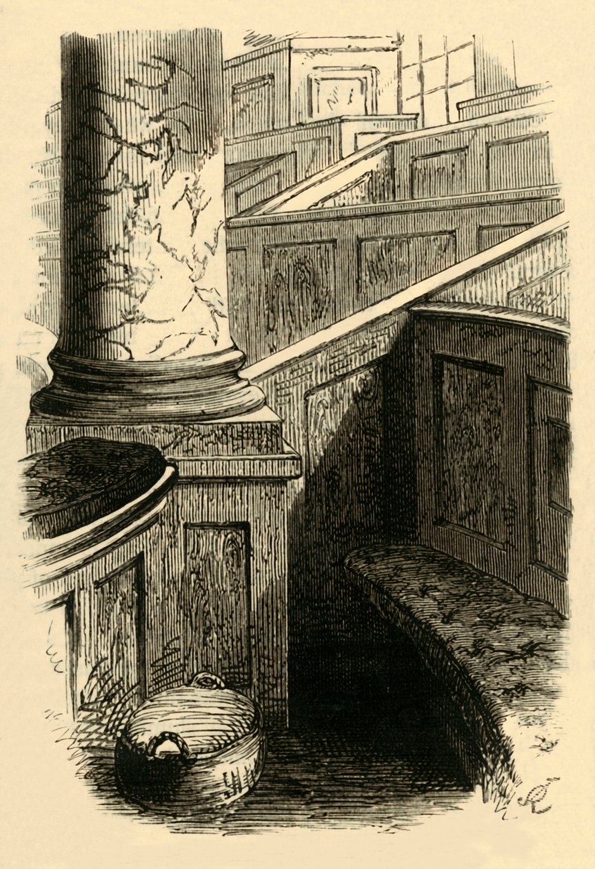 Dr. Johnsons Pew St. Clementsissa, 1881. tekijältä Unbekannt